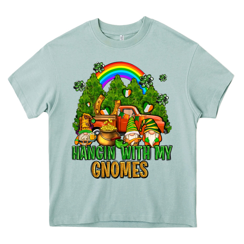 Hangin With My Gnomes With Rainbow Heavy Core Tee by AdoDesignShop | Teevron