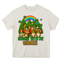 Cream hangin with my gnomes with rainbow Heavy Core Tee - AdoDesignShop