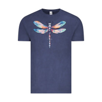 Vintage Denim dragonfly Vintage Tee - MaliasSmallBusiness