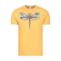 Vintage Mustard dragonfly Vintage Tee - MaliasSmallBusiness
