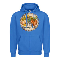 True Royal Happy Fall Zipper Hoodie - texasbilliewilder