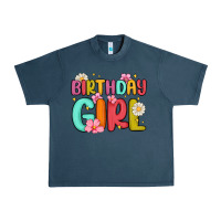 Midnight Navy birthday girl Urban Heavy Tee - MaliasSmallBusiness