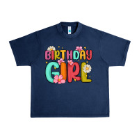 Navy birthday girl Urban Heavy Tee - MaliasSmallBusiness