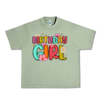 Oil Green birthday girl Urban Heavy Tee - MaliasSmallBusiness