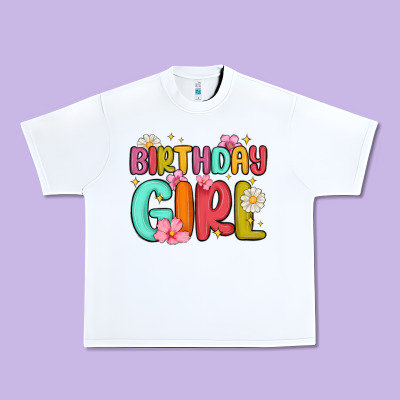 Birthday Girl Urban Heavy Tee Designed By Maliassmallbusiness