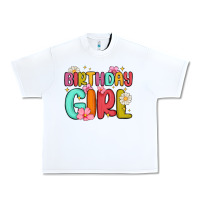 White birthday girl Urban Heavy Tee - MaliasSmallBusiness