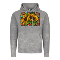 Cloud Rock sunflower serape leopard background Vintage Hoodie - Jasminsmagicworld