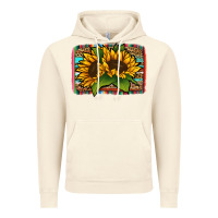 Vintage Artic sunflower serape leopard background Vintage Hoodie - Jasminsmagicworld