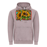 Vintage Zinc sunflower serape leopard background Vintage Hoodie - Jasminsmagicworld