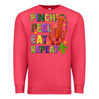 Cardinal Pinch peel eat repeat crawfish Premium Sweatshirt - HowdyJamesFarm