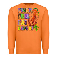 Carrot Pinch peel eat repeat crawfish Premium Sweatshirt - HowdyJamesFarm