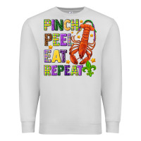 Dove Grey Pinch peel eat repeat crawfish Premium Sweatshirt - HowdyJamesFarm
