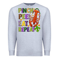 Heather Grey Pinch peel eat repeat crawfish Premium Sweatshirt - HowdyJamesFarm