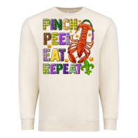 Sandshell Pinch peel eat repeat crawfish Premium Sweatshirt - HowdyJamesFarm