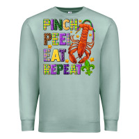 Seafoam Pinch peel eat repeat crawfish Premium Sweatshirt - HowdyJamesFarm