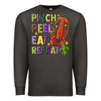 Smoke Pinch peel eat repeat crawfish Premium Sweatshirt - HowdyJamesFarm