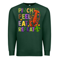 Sports Green Pinch peel eat repeat crawfish Premium Sweatshirt - HowdyJamesFarm