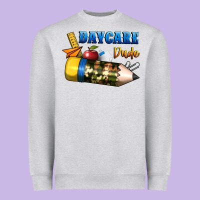 Daycare Dude Heavyweight Sweatshirt Designed By Bundleandbundleshop