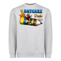 Heather Grey daycare dude Heavyweight Sweatshirt - BundleAndBundleShop