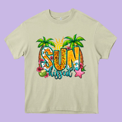 Sun Kissed Summer Heavy Core Tee Designed By Jasminsmagicworld