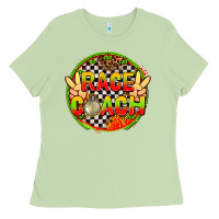 Matcha Race coach with leopard and peace hand Ladies Tee - AdoDesignShop
