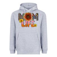 Heather Grey Mom life Mother's Day Heavyweight Hoodie - CowGirlArtShop