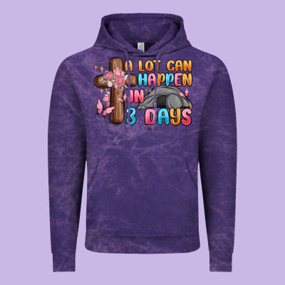 A Lot Can Happen In 3 Days Vintage Hoodie Designed By Maliassmallbusiness