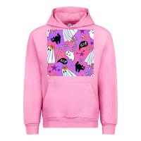 Fuchsia Pink cute ghost halloween seamless pattern Urban Hoodie - BundleAndBundleShop