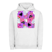 Pigment Lunar Rock cute ghost halloween seamless pattern Urban Hoodie - BundleAndBundleShop