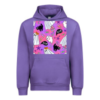Tulip cute ghost halloween seamless pattern Urban Hoodie - BundleAndBundleShop