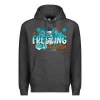 Charcoal Heather freezing season Premium Hoodie - CowGirlArtShop