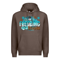 Coffee freezing season Premium Hoodie - CowGirlArtShop