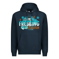 Navy freezing season Premium Hoodie - CowGirlArtShop