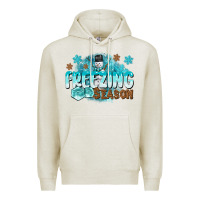 Oatmeal Heather freezing season Premium Hoodie - CowGirlArtShop