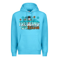 Ocean Blue freezing season Premium Hoodie - CowGirlArtShop