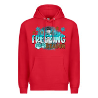 Red freezing season Premium Hoodie - CowGirlArtShop