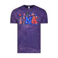 Cloud Purple 4th of july cna Vintage Tee - NancyCooperArtShop