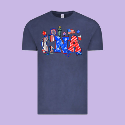 4th Of July Cna Vintage Tee Designed By Nancycooperartshop