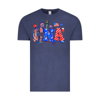 Vintage Denim 4th of july cna Vintage Tee - NancyCooperArtShop