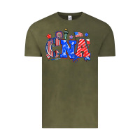 Vintage Olive 4th of july cna Vintage Tee - NancyCooperArtShop