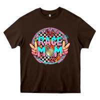 Chocolate Brown race mom Heavy Core Tee - AdoDesignShop