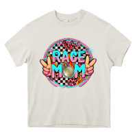 Cream race mom Heavy Core Tee - AdoDesignShop