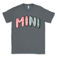 Charcoal Heather mini christmas plaid Classic Tee - MaliasSmallBusiness