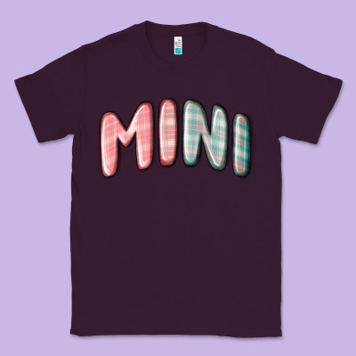 Mini Christmas Plaid Classic Tee Designed By Maliassmallbusiness