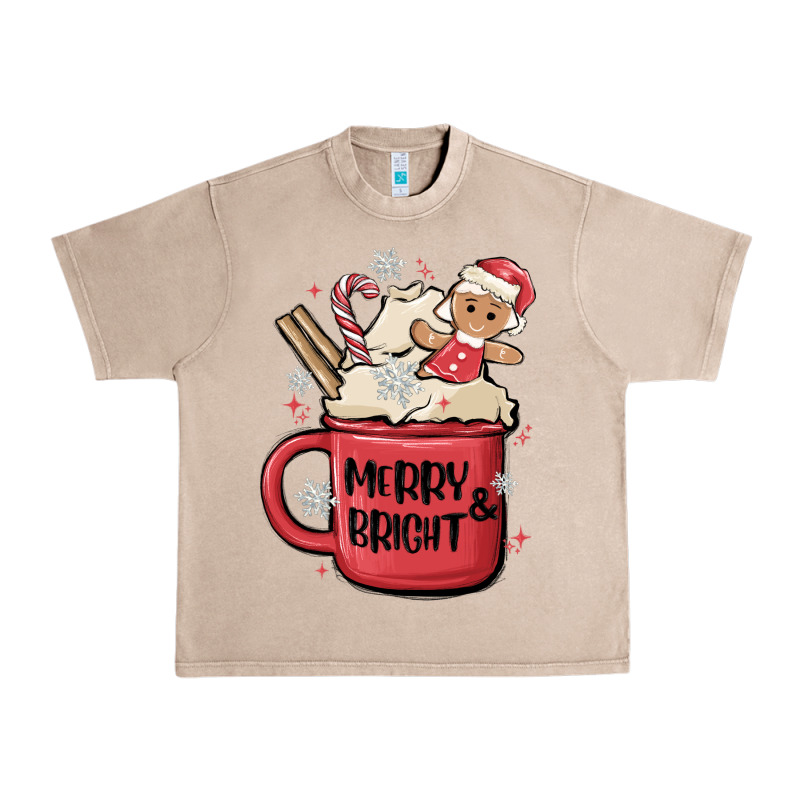Merry And Bright Urban Heavy Tee by MaliasSmallBusiness | Teevron