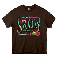 Chocolate Brown stay salty matthew 5 13 summer Heavy Core Tee - Jasminsmagicworld