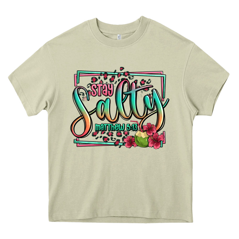 Stay Salty Matthew 5 13 Summer Heavy Core Tee by Jasminsmagicworld | Teevron
