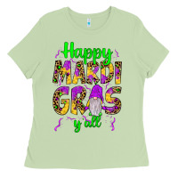 Matcha happy mardi gras y'all gnome Ladies Tee - JahusDesignShop