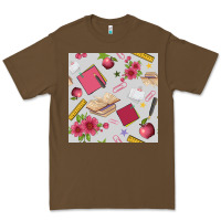 Cacao back to school  seamless pattern Premium Tee - BundleAndBundleShop