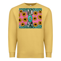 Antique Gold Mom sunflower glitter Premium Sweatshirt - CowGirlArtShop